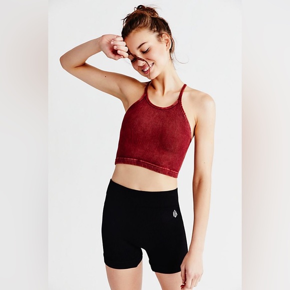 Free People Prajna Shorts Black Size M/L yoga athletic bottoms - Picture 3 of 12